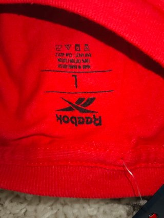 Camiseta Reebok Talla L Roja