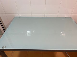 Mesa Cocina Cristal Templado 110x70