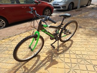 Bicicleta juvenil 24 pulgadas suspensión y cambios