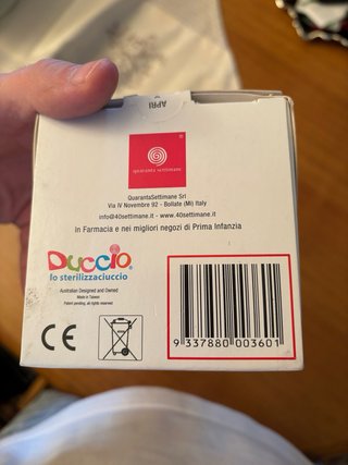 Duccio sterilizzaciuccio portatile UV