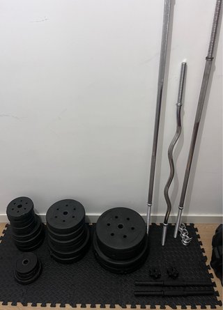 Set de pesas y barras