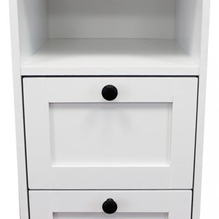 Mobiletto Bagno 3 Cassetti Bianco in Legno 82x30cm