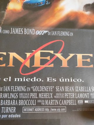 Póster Cine James Bond Goldeneye Original