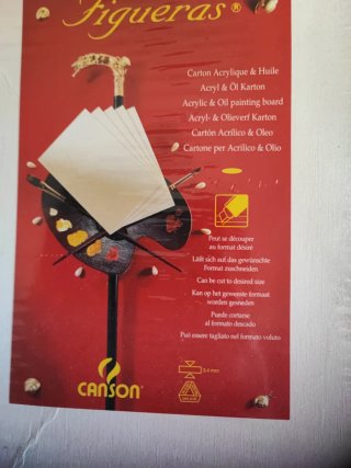 Cartón para Pintar Canson Figueras, más cajamadera
