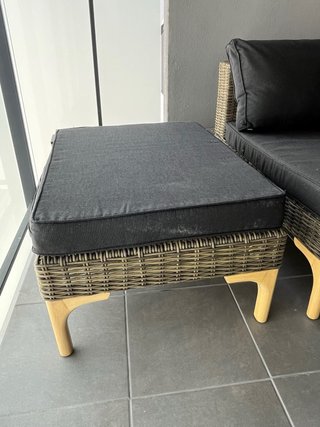 Conjunto Muebles Terraza Ratán y Cristal