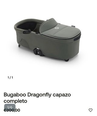 Capazo Bugaboo Dragonfly Verde