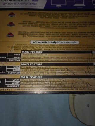 Jurassic Park Ultimate Trilogy Blu-ray