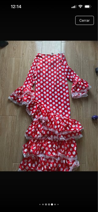 Vestido Flamenca Lunares Rojo