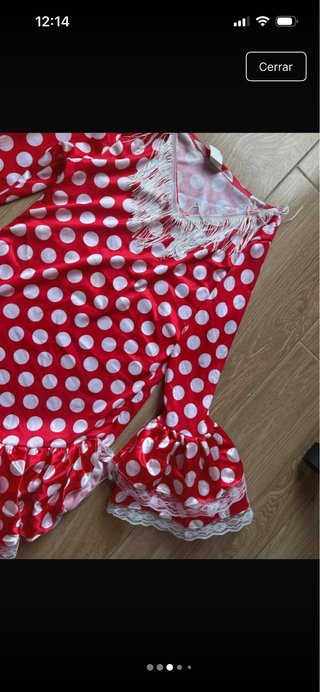 Vestido Flamenca Lunares Rojo
