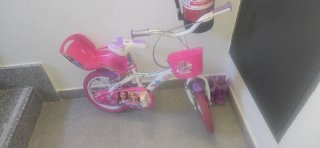 Bicicleta per bambini a tema Barbie rosa