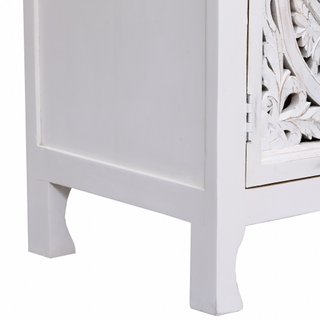 Madia Soggiorno Mobiletto 2 Ante Bianco in Legno