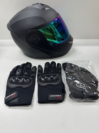 Casco Moto Doble Lente