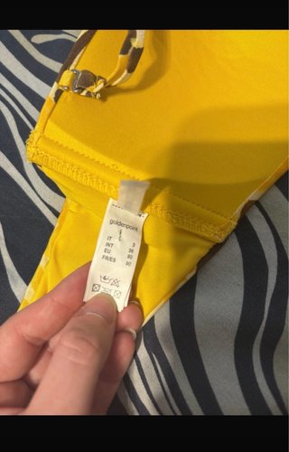 Costume bikini Golden Point giallo fantasia taglia