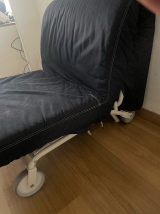 Sofá cama individual Ikea negro