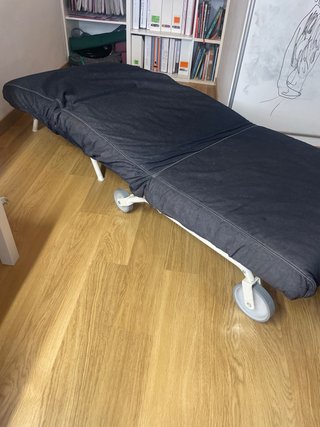 Sofá cama individual Ikea negro