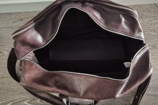 Bolsa de Viaje Piel Marrón Zara