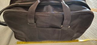 Bolsa de Viaje Piel Marrón Zara