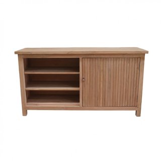 Madia Soggiorno 1 Anta 3 Vani Legno Teak 150x80cm