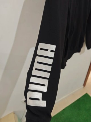 Sudadera Puma Negra con Gorro Talla XS