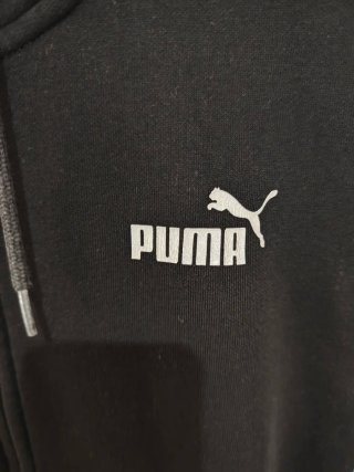 Sudadera Puma Negra con Gorro Talla XS