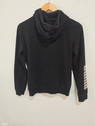 Sudadera Puma Negra con Gorro Talla XS
