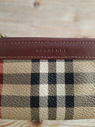 Monedero Burberry Cuadros Beige Marrón
