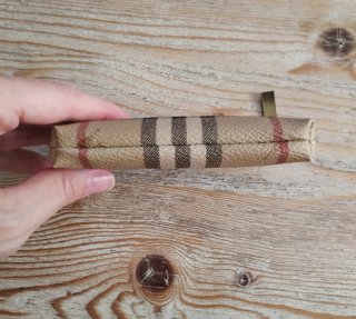 Monedero Burberry Cuadros Beige Marrón