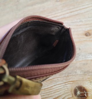 Monedero Burberry Cuadros Beige Marrón