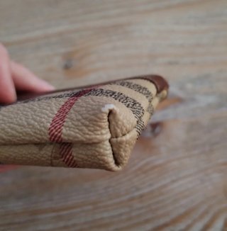 Monedero Burberry Cuadros Beige Marrón