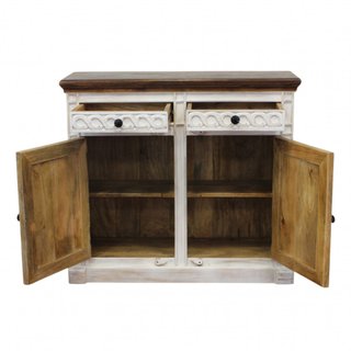 Credenza 2 Ante 2 Cassetti 100x35x90cm in Legno