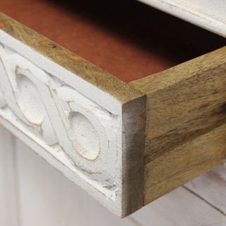 Credenza 2 Ante 2 Cassetti 100x35x90cm in Legno