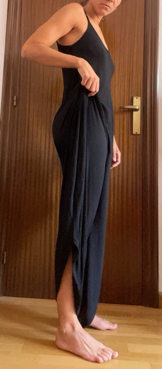 Mono de verano ancho negro