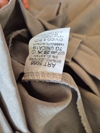 Pantaloni grigi con cintura a fiocco Taglia S
