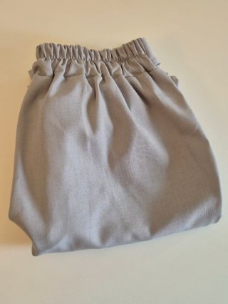 Pantaloni grigi con cintura a fiocco Taglia S