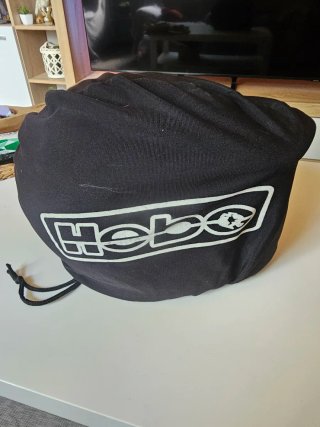 Casco Moto Hebo Talla L Blanco y Negro