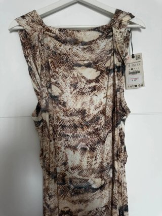 Vestido Zara estampado