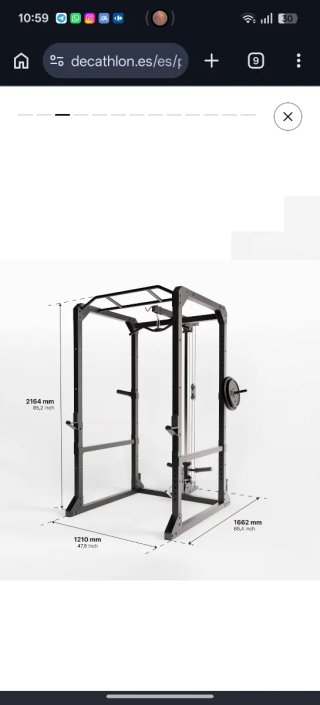 Rack gimnasio Musculación Power Rack 900 Decathlon
