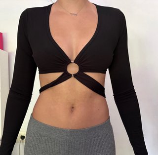 Top SHEIN negro talla única