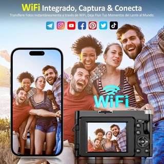 Cámara Digital 4K WiFi 64MP