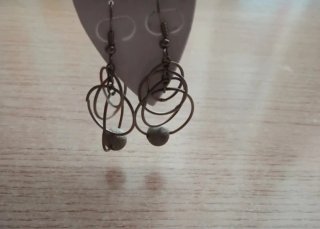 Pendientes largos con cuentas