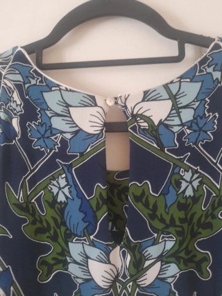 Vestido Massimo Dutti flores sin mangas T40