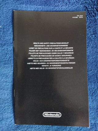 LOTE de 10 Folletos de Precauciones Wii Nintendo
