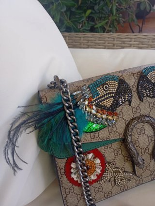 Borsa Gucci Dionysus con pappagalli