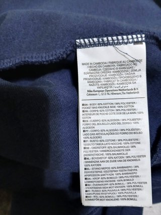 Sudadera Nike Azul Marino con Capucha