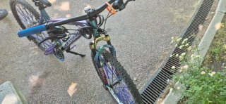 Bicicleta Rockrider Vinilada Azul