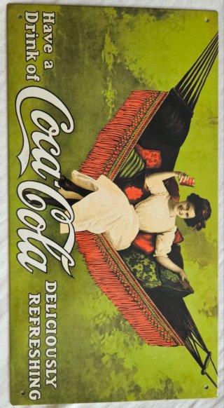 Lote 6 Carteles Placas Metal Colección Coca-Cola