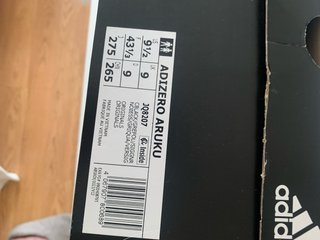 Adidas Adizero Aruku Talla 43 Negro/Verde