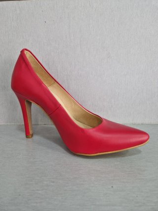 Zapatos de tacón 9cm de piel rojos nuevos