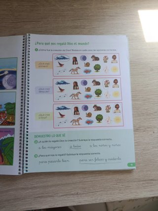 Religión Católica, 2 Primaria, Edén, Revuela