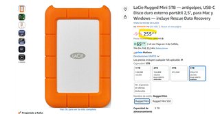 Disco Duro Externo LaCie Rugged Mini 5TB
